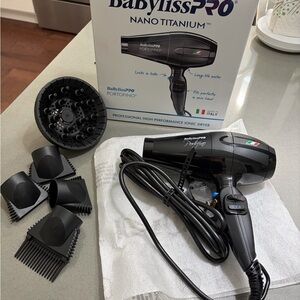 BaBylissPRO Nano Titanium Hair Dryer - Black